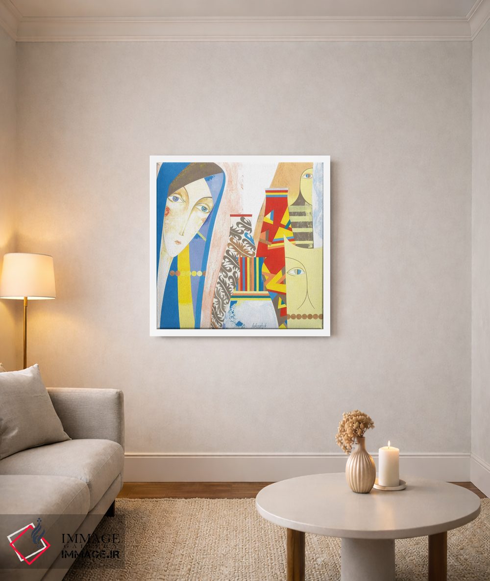 تابلو دکوراتیو نزدیک شادی اثر نلی لوکاشیک - D3W