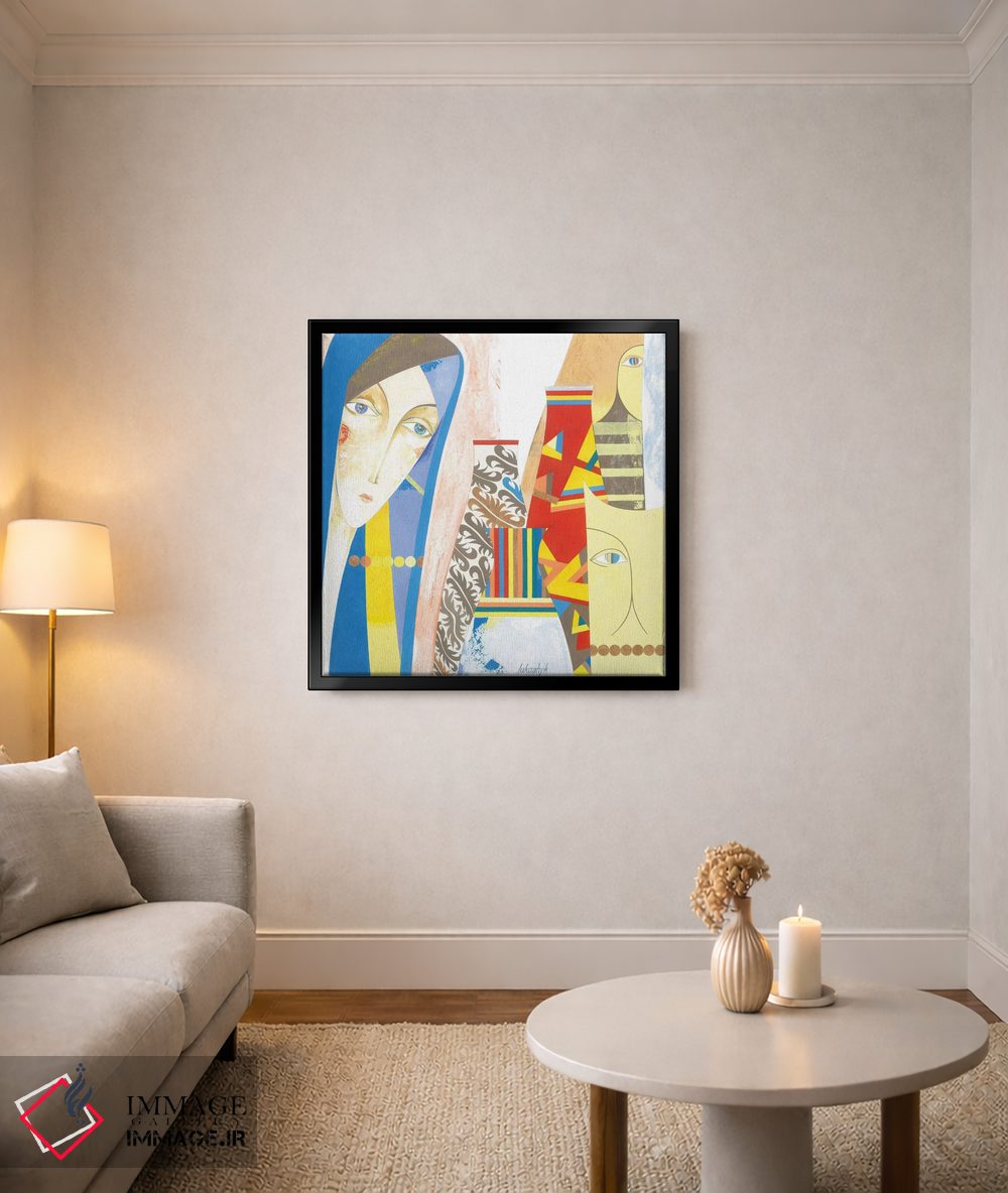 تابلو دکوراتیو نزدیک شادی اثر نلی لوکاشیک - D4B