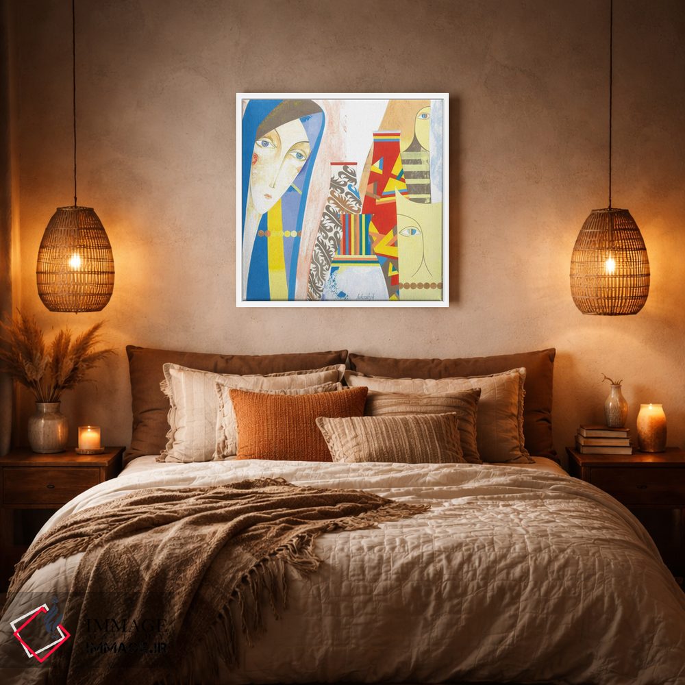 تابلو دکوراتیو نزدیک شادی اثر نلی لوکاشیک - D5W