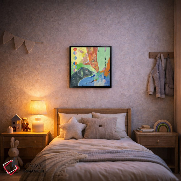 تابلو انتزاعی سگ هایی که دوست داریم اثر نلی لوکاشیک - D6B