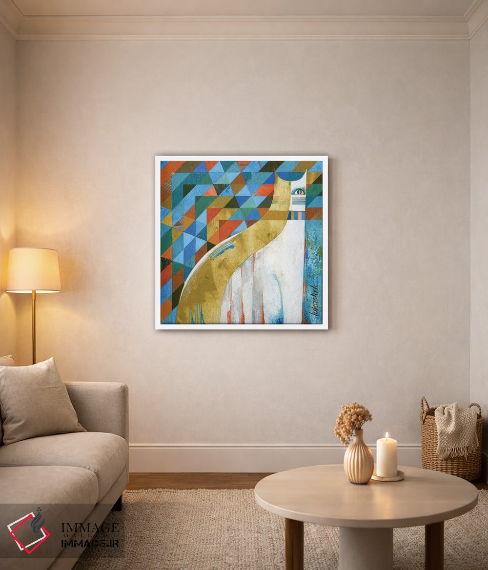 تابلو دکوراتیو در پنجره شیشه ای رنگی اثر نلی لوکاشیک - D2W