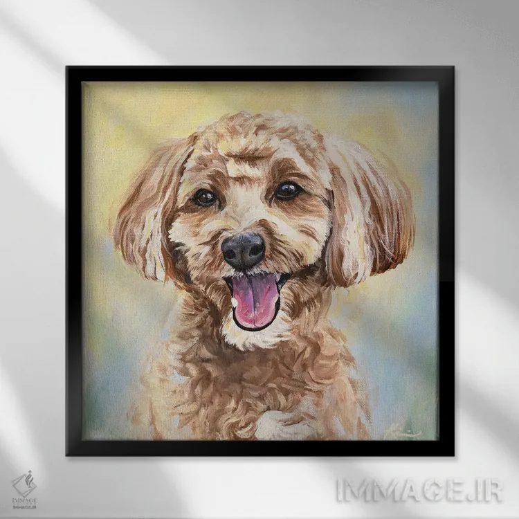 تابلو دکوراتیو کاواپو اثر لینزی کیوی - نمای قابدار مشکی