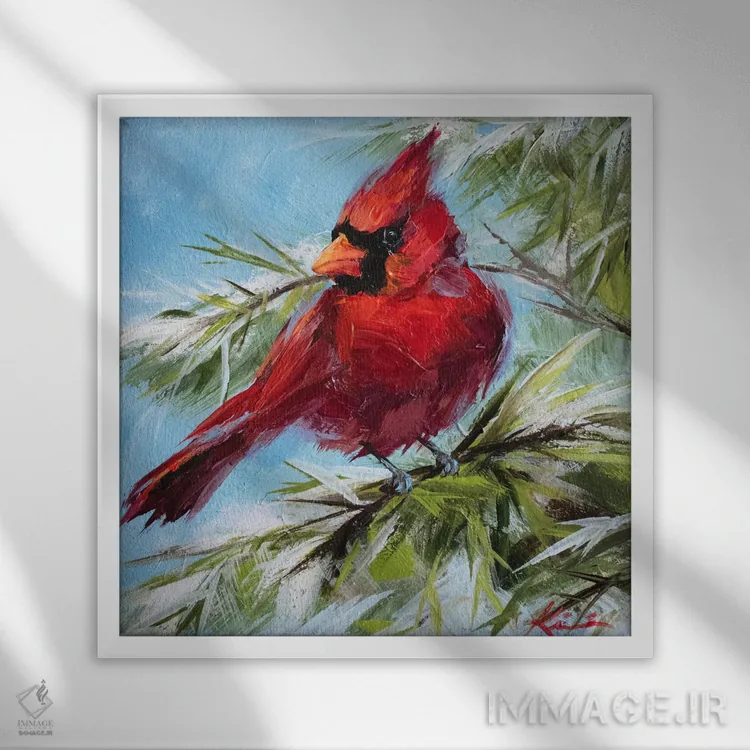 تابلو دکوراتیو کارباورال اثر لینزی کیوی - نمای قابدار سفید