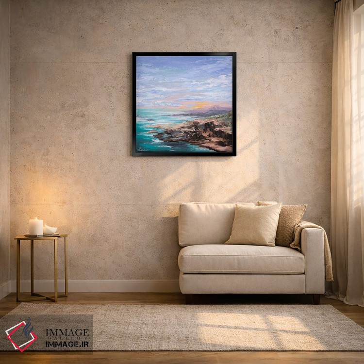 تابلو انتزاعی ساحل کالیفرنیا اثر لینزی کیوی - D2B