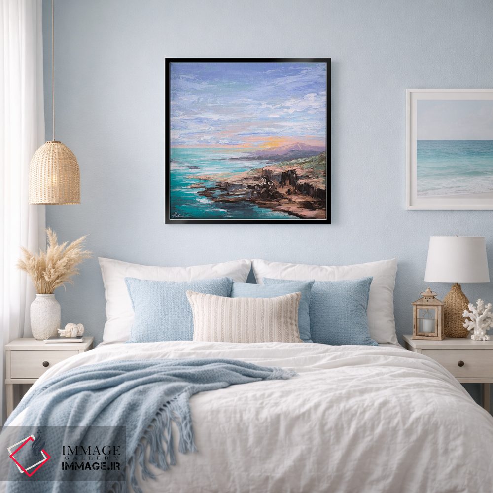 تابلو انتزاعی ساحل کالیفرنیا اثر لینزی کیوی - D4B