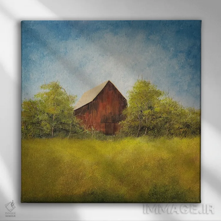 تابلو دکوراتیو از میان بیشه اثر شریل میلر لکی - نمای روبهرو روی دیوار