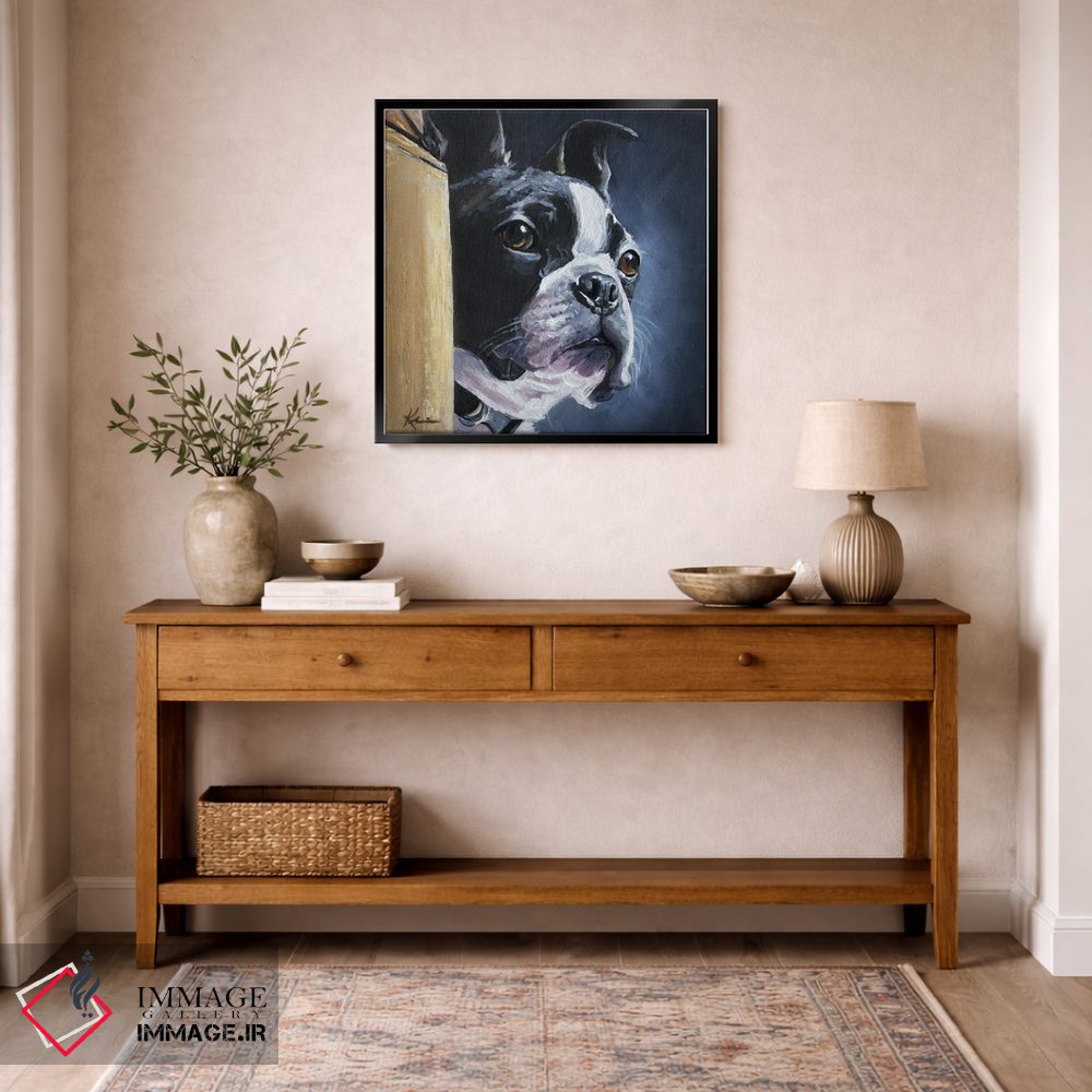 تابلو دکوراتیو بوستون تریر ۳ اثر لینزی کیوی - D6B