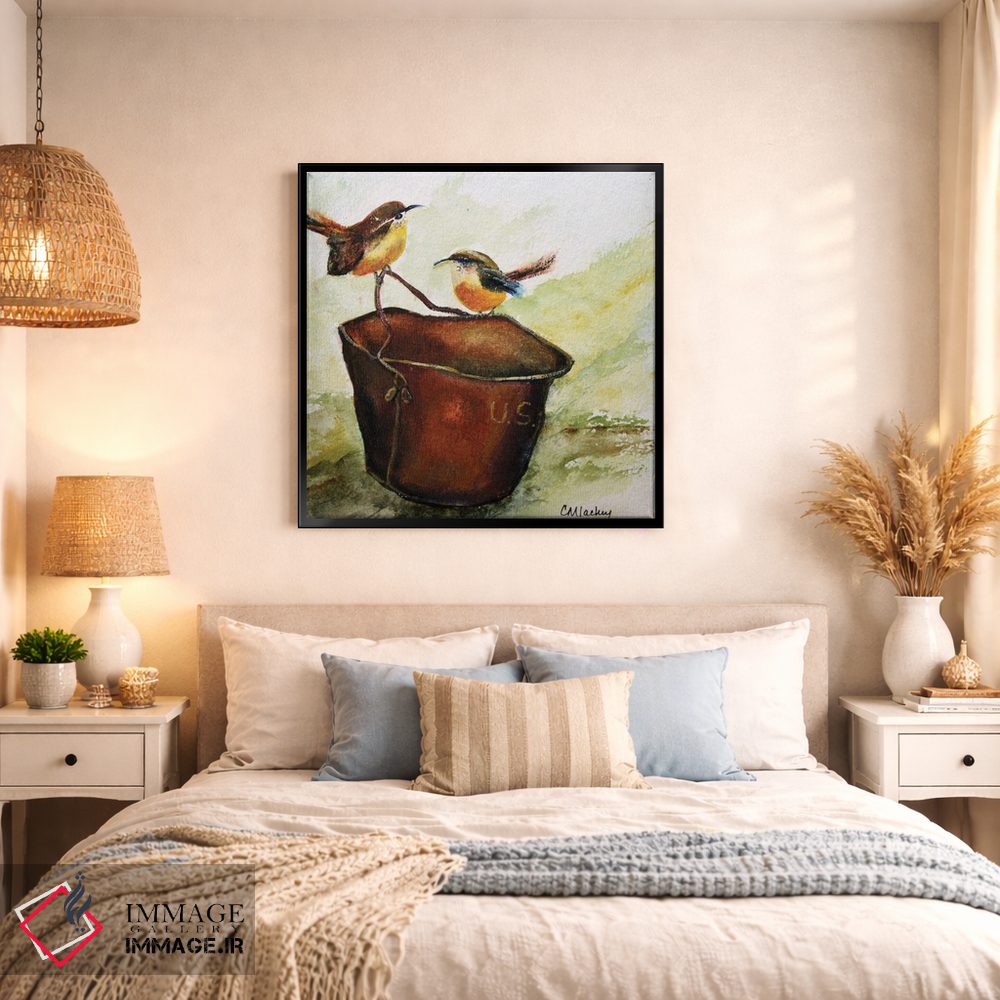 تابلو دکوراتیو فنچ ها اثر شریل میلر لکی - D1B