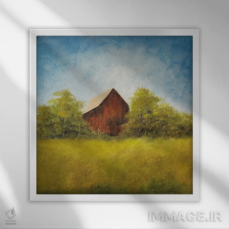 تابلو دکوراتیو از میان بیشه اثر شریل میلر لکی - نمای قابدار سفید