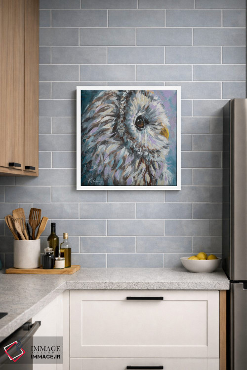 تابلو دکوراتیو جغد راه راه اثر لینزی کیوی - D3W