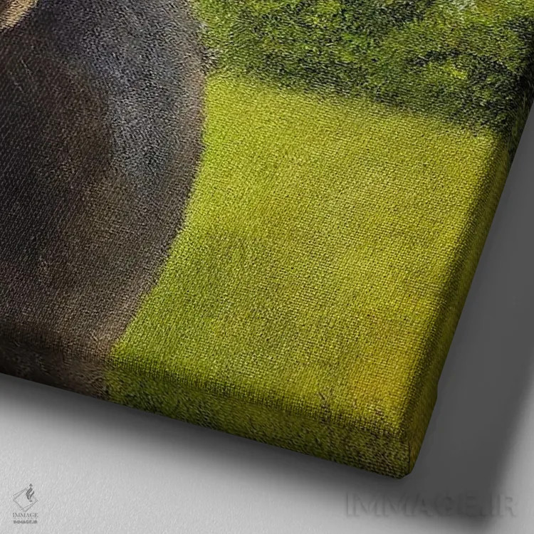 تابلو دکوراتیو اگنس اثر شریل میلر لکی - نمای نزدیک بافت بوم