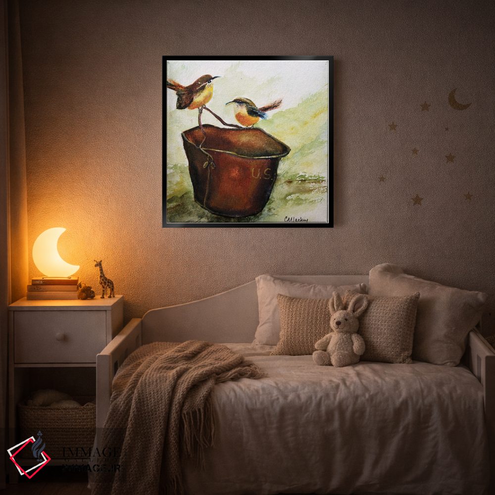 تابلو دکوراتیو فنچ ها اثر شریل میلر لکی - D4B