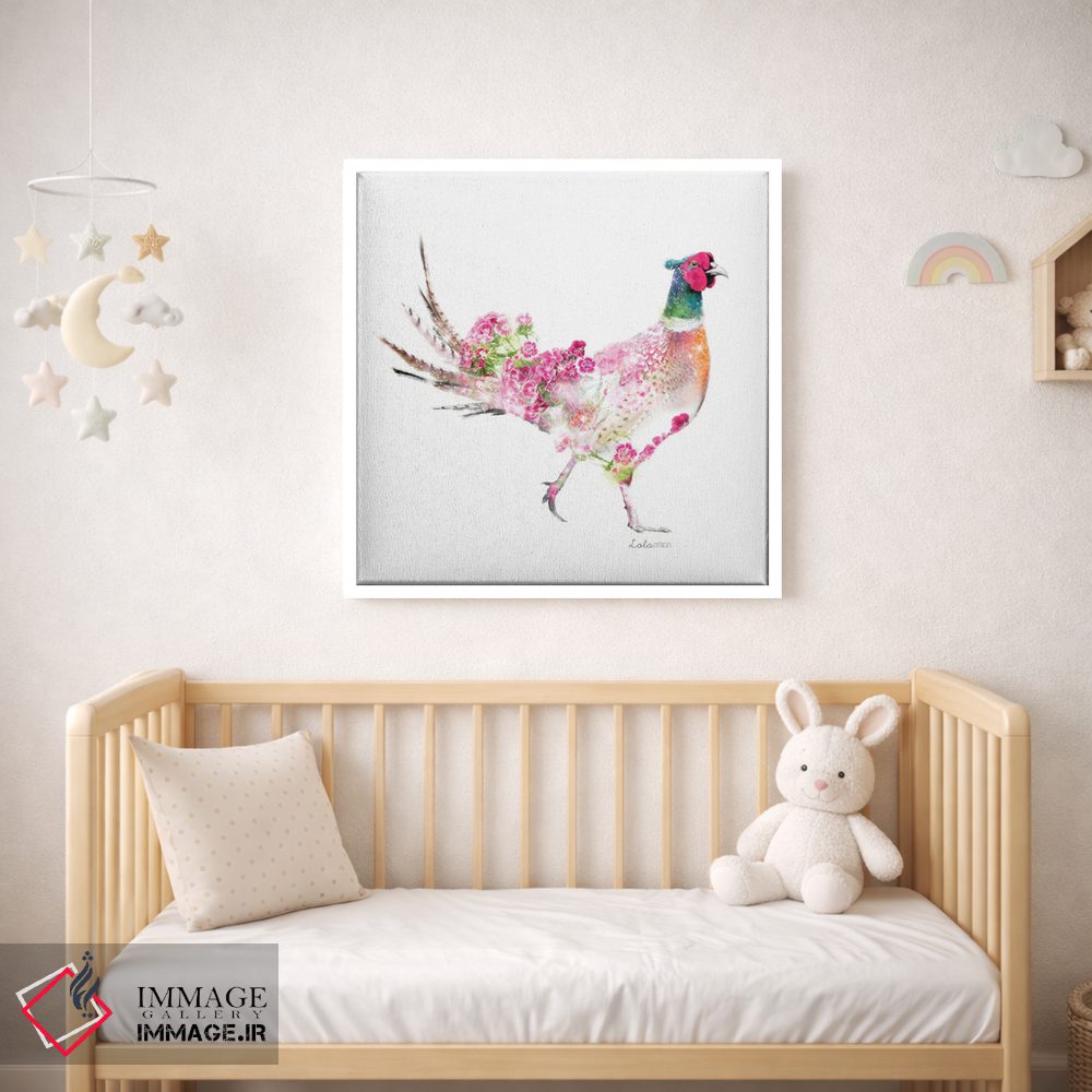 تابلو دکوراتیو قرقاول گیاهی حیات وحش اثر لولا دیزاین - D1W