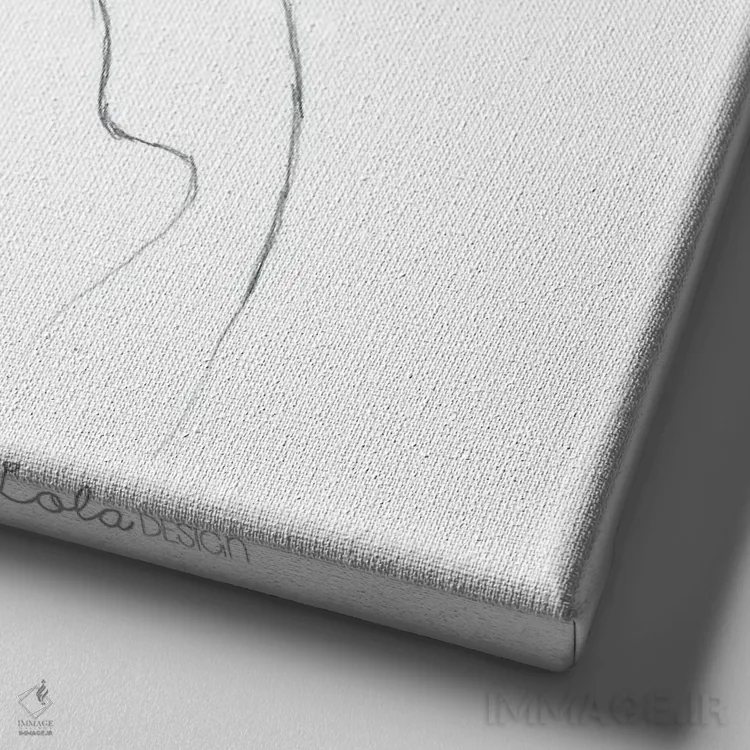 تابلو دکوراتیو پرتره سگ بیگل اثر لولا دیزاین - نمای نزدیک بافت بوم