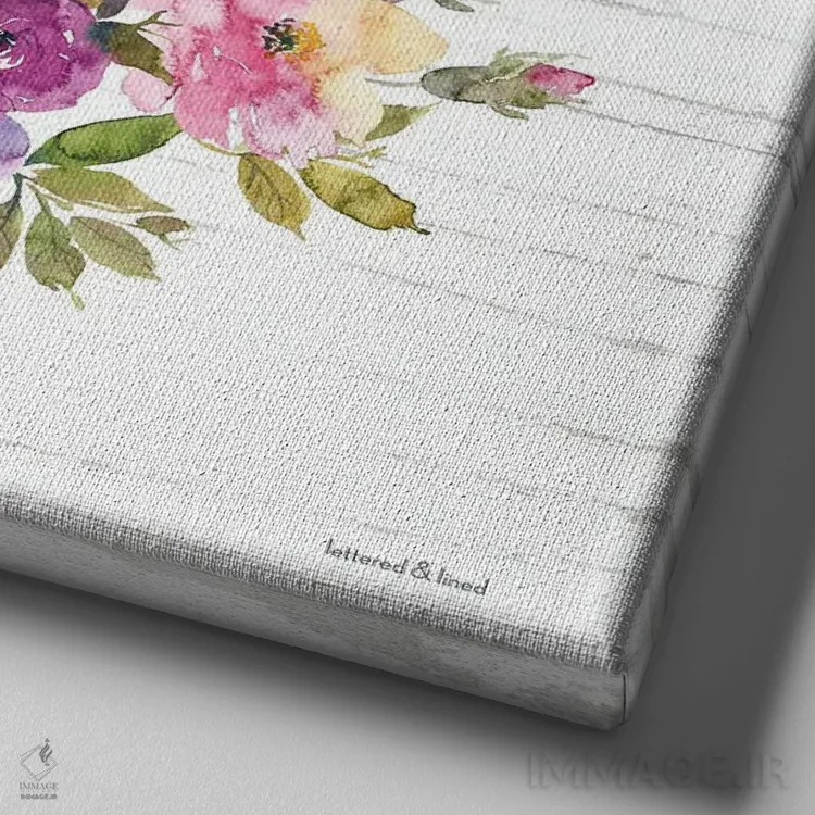 تابلو مدرن مادر، تو برای خانواده ما همه چیز هستی اثر لترد اند لایند - نمای نزدیک بافت بوم