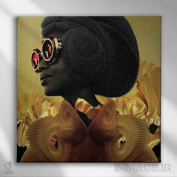 تابلو دکوراتیو مومبی دو اثر لولیتا لورنزو - نمای روبهرو روی دیوار