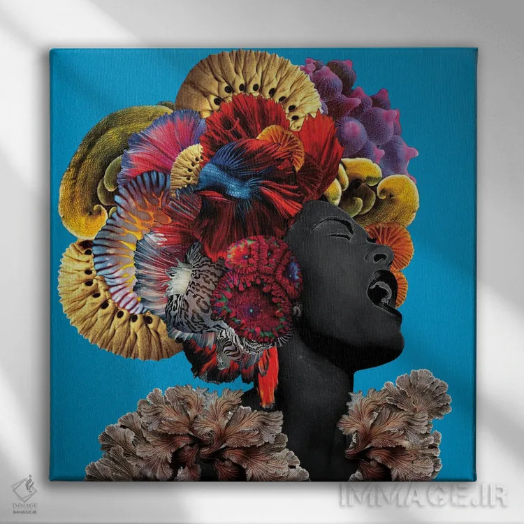 تابلو دکوراتیو غم ها اثر لولیتا لورنزو - نمای روبهرو روی دیوار