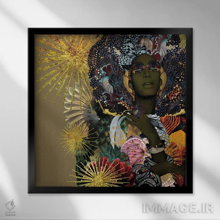 تابلو دکوراتیو همه چیزهای زیبا اثر لولیتا لورنزو - نمای قابدار مشکی