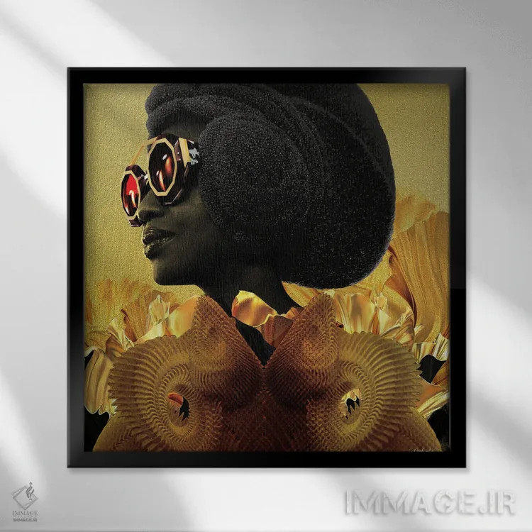 تابلو دکوراتیو مومبی دو اثر لولیتا لورنزو - نمای قابدار مشکی