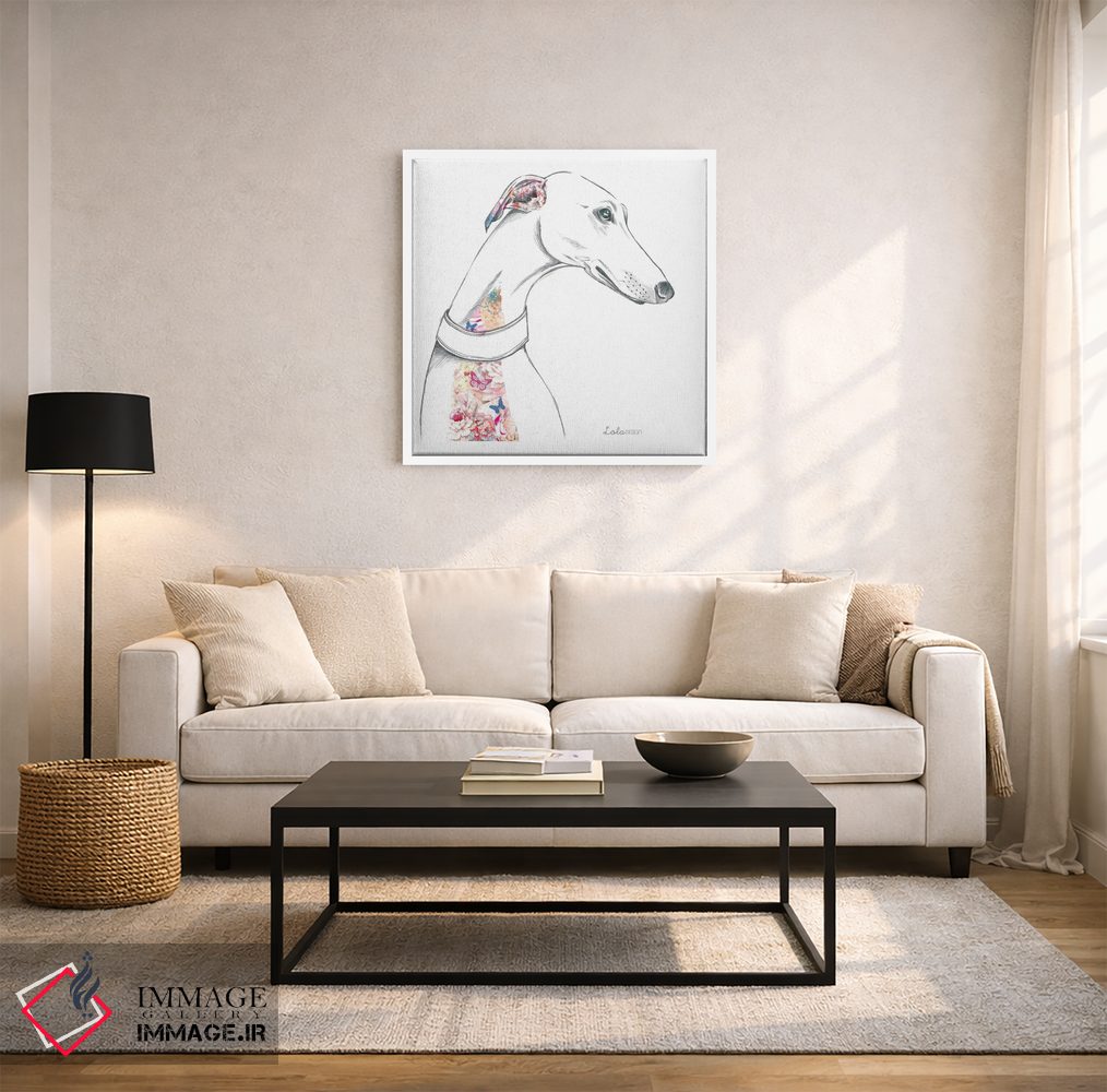 تابلو دکوراتیو پرتره سگ گری هوند اثر لولا دیزاین - D3W