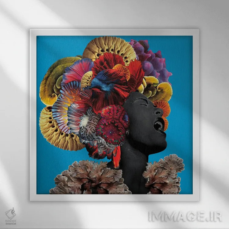 تابلو دکوراتیو غم ها اثر لولیتا لورنزو - نمای قابدار سفید