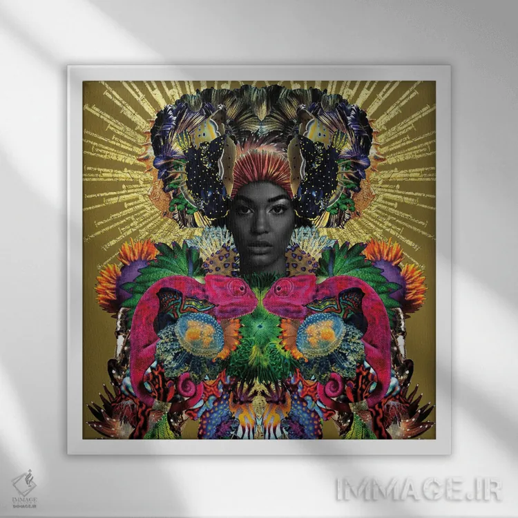 تابلو دکوراتیو متیس اثر لولیتا لورنزو - نمای قابدار سفید