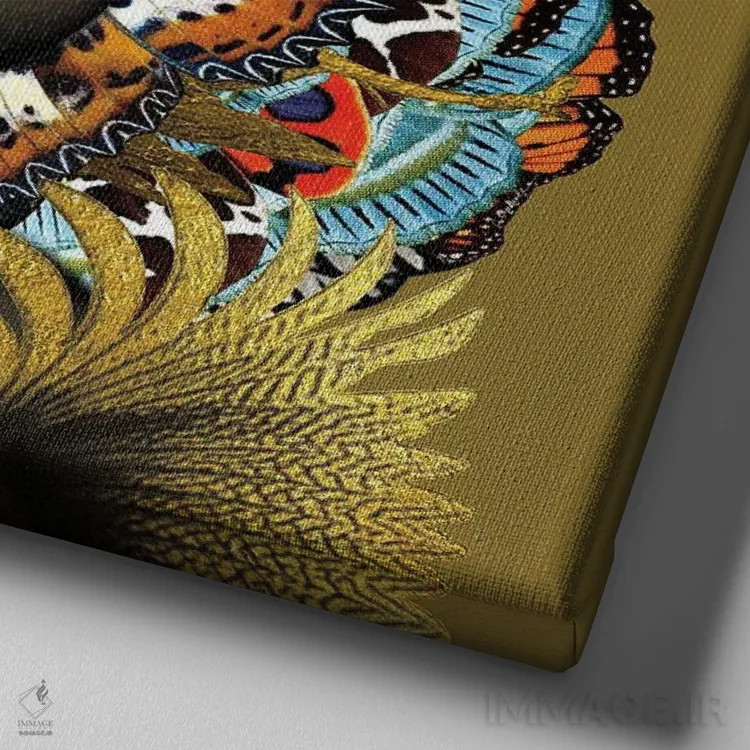 تابلو دکوراتیو همه چیزهای زیبا اثر لولیتا لورنزو - نمای نزدیک بافت بوم