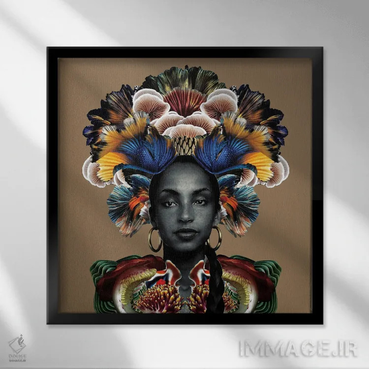 تابلو دکوراتیو عشق تو فرمانرواست اثر لولیتا لورنزو - نمای قابدار مشکی