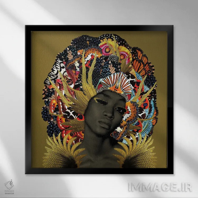 تابلو دکوراتیو همه چیزهای زیبا اثر لولیتا لورنزو - نمای قابدار مشکی