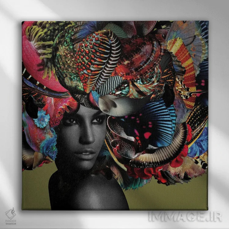 تابلو دکوراتیو یمایا اثر لولیتا لورنزو - نمای روبهرو روی دیوار