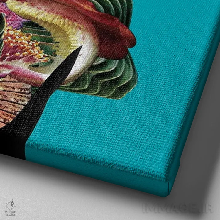 تابلو دکوراتیو هاری اثر لولیتا لورنزو - نمای نزدیک بافت بوم