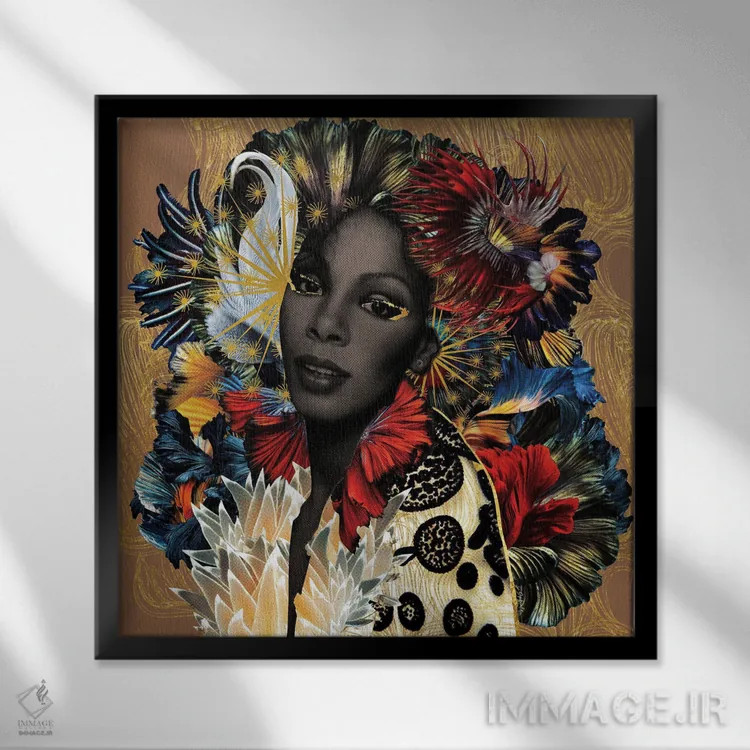 تابلو دکوراتیو زندگی شاداب اثر لولیتا لورنزو - نمای قابدار مشکی