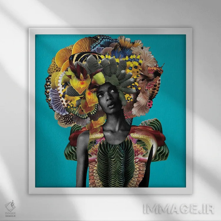 تابلو دکوراتیو هاری اثر لولیتا لورنزو - نمای قابدار سفید