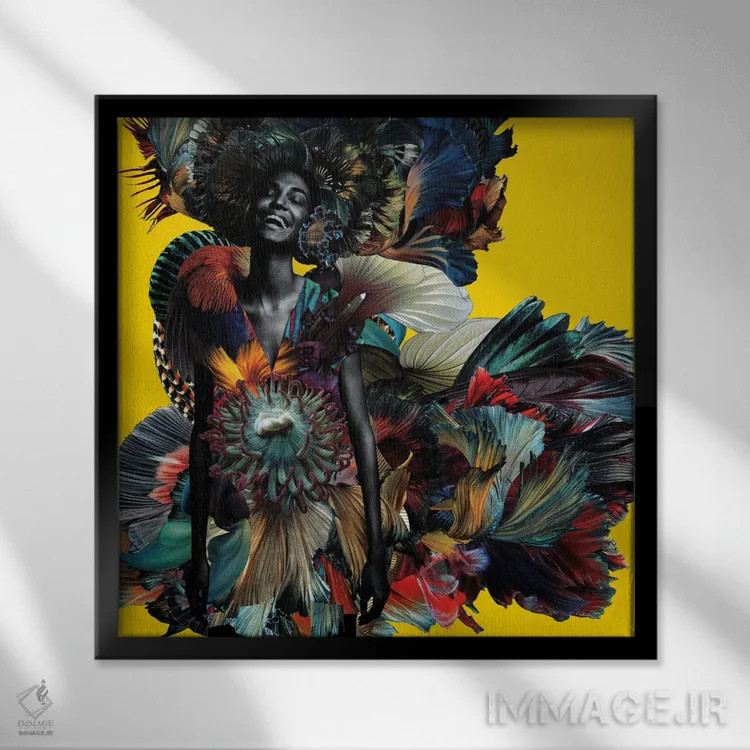 تابلو دکوراتیو سیتا اثر لولیتا لورنزو - نمای قابدار مشکی