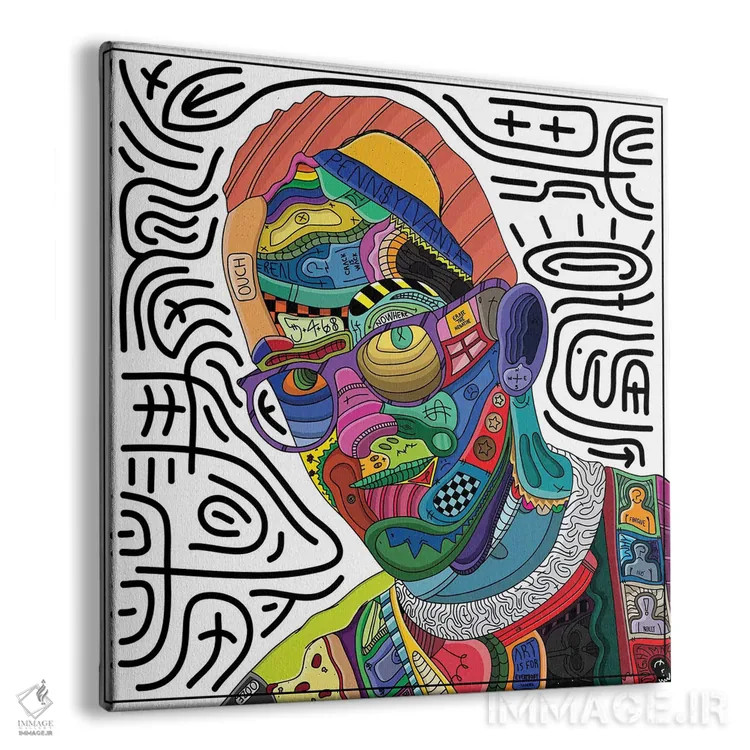 تابلو دکوراتیو آسیب دیده اثر ادو - نمای پرسپکتیو محصول