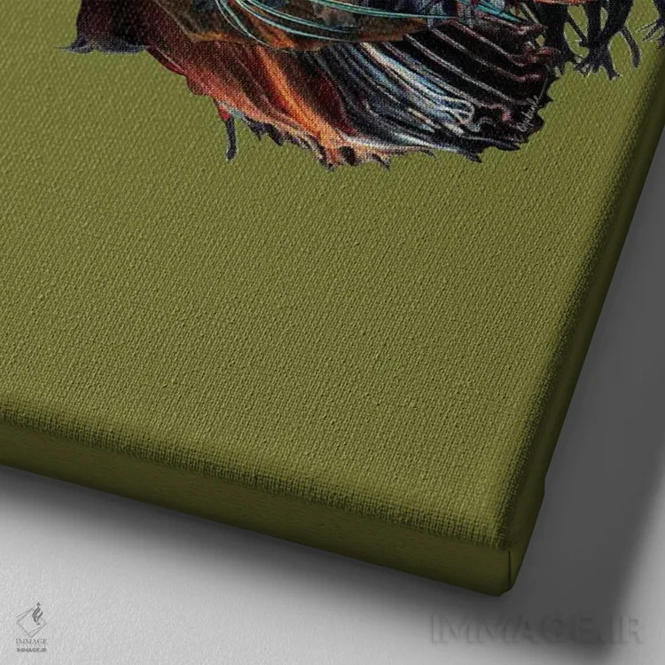 تابلو دکوراتیو محبوب اثر لولیتا لورنزو - نمای نزدیک بافت بوم