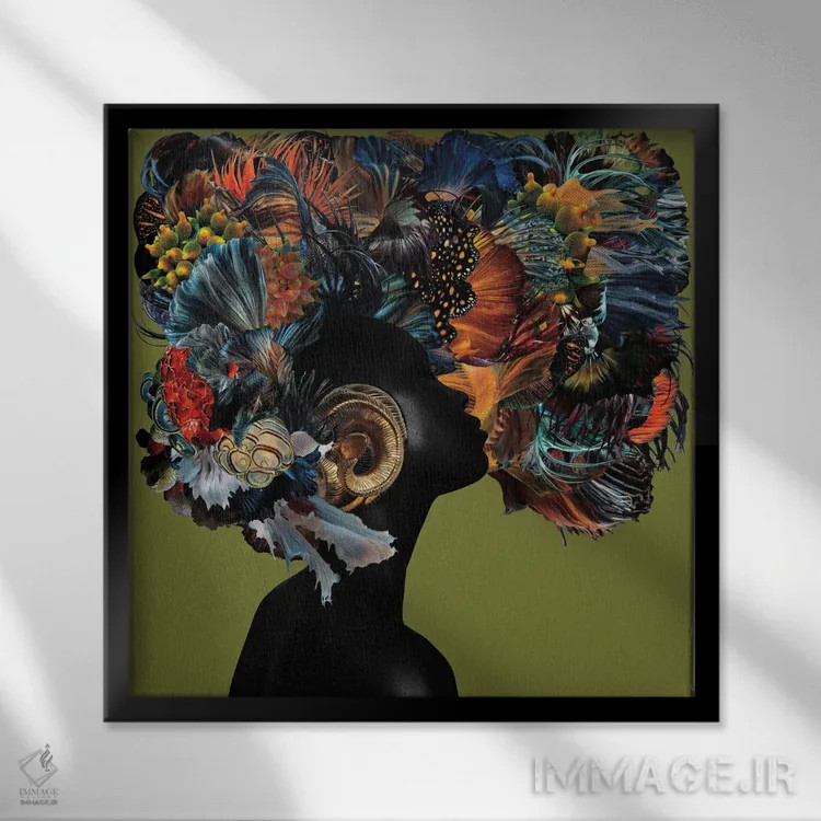 تابلو دکوراتیو محبوب اثر لولیتا لورنزو - نمای قابدار مشکی