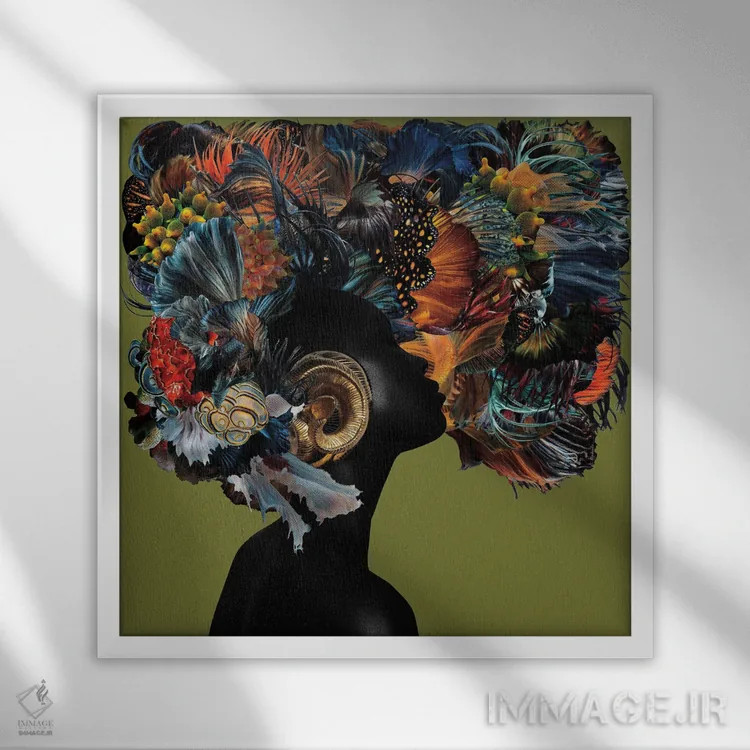 تابلو دکوراتیو محبوب اثر لولیتا لورنزو - نمای قابدار سفید