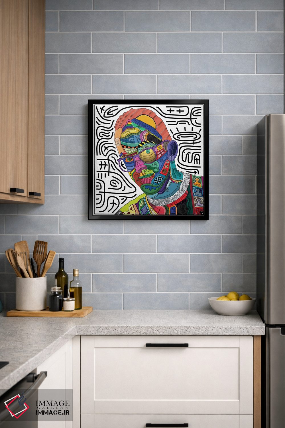 تابلو دکوراتیو آسیب دیده اثر ادو - D3B