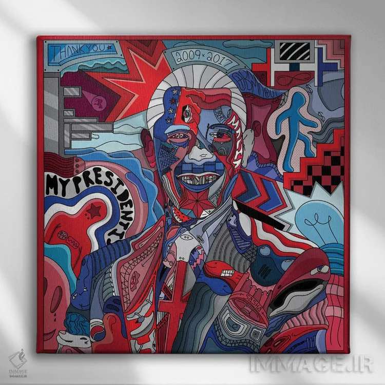 تابلو دکوراتیو برای همیشه بیشتر اثر ادو - نمای روبهرو روی دیوار