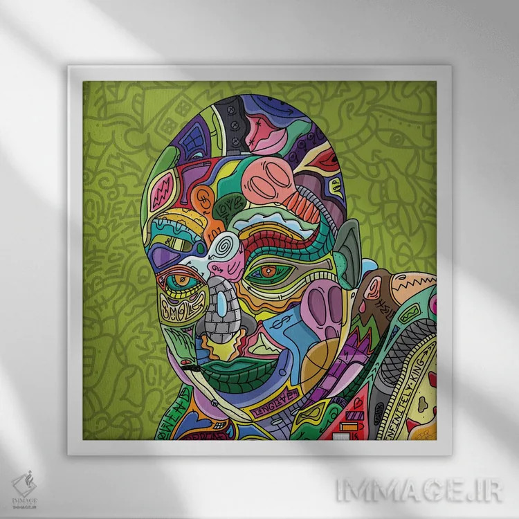 تابلو دکوراتیو متشکرم ریکو اثر ادو - نمای قابدار سفید