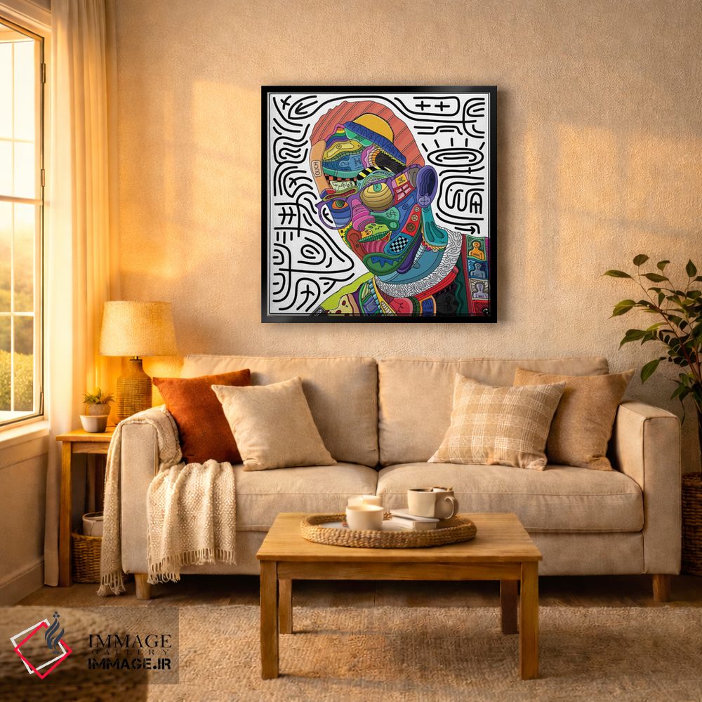 تابلو دکوراتیو آسیب دیده اثر ادو - D6B