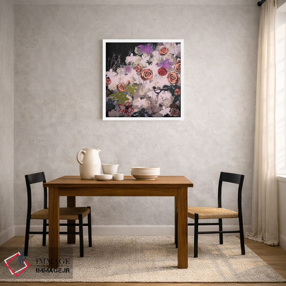 تابلو انتزاعی شکوفه شب اثر لورا می دوریس - D2W