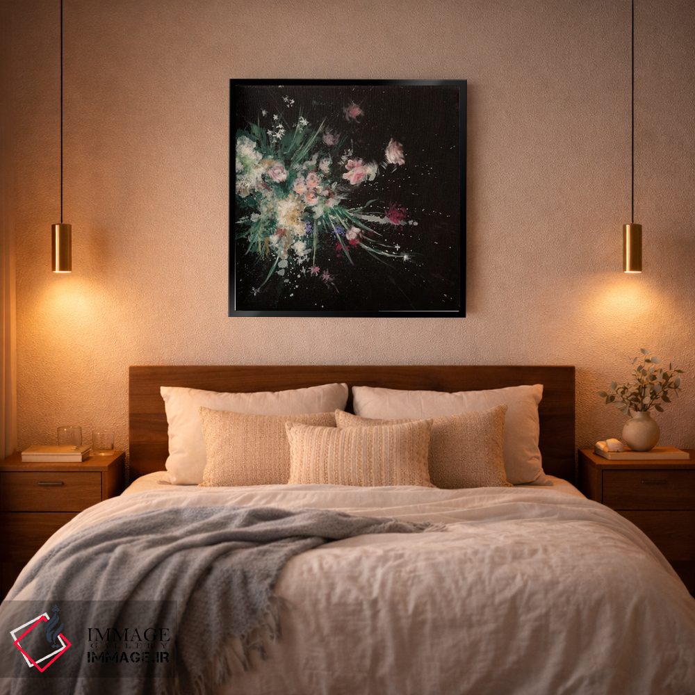 تابلو انتزاعی بمب گلبرگی اثر لورا می دوریس - D3B