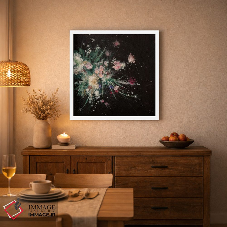 تابلو انتزاعی بمب گلبرگی اثر لورا می دوریس - D2W