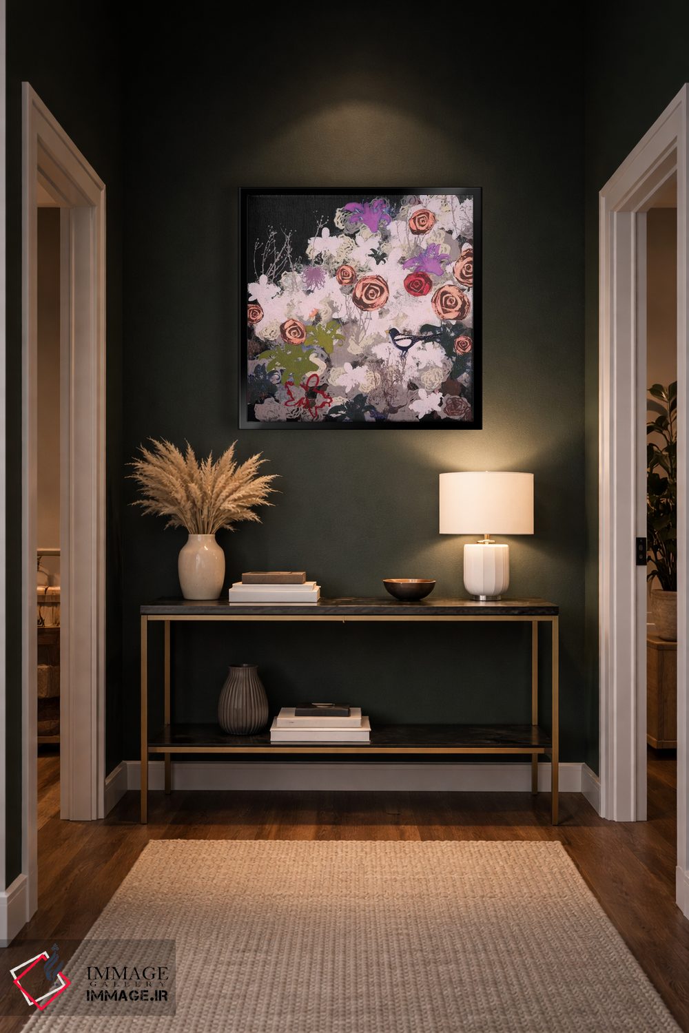 تابلو انتزاعی شکوفه شب اثر لورا می دوریس - D6B