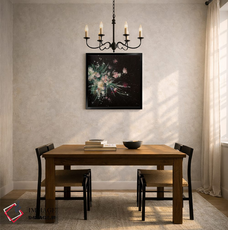 تابلو انتزاعی بمب گلبرگی اثر لورا می دوریس - D5B