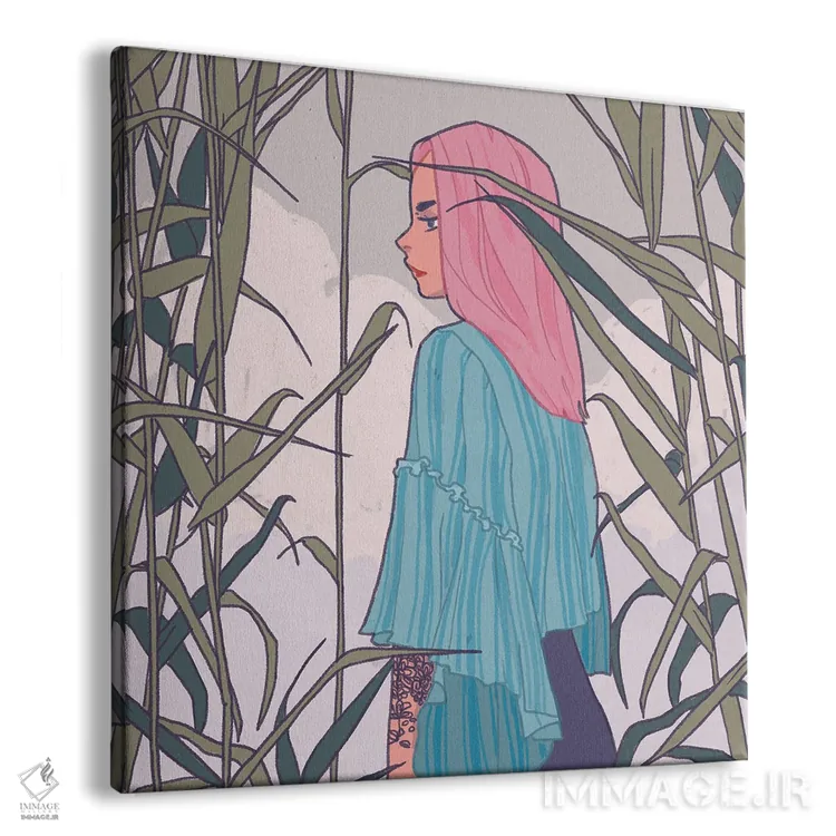 تابلو دکوراتیو آرامش اثر لوسی میشل - نمای پرسپکتیو محصول