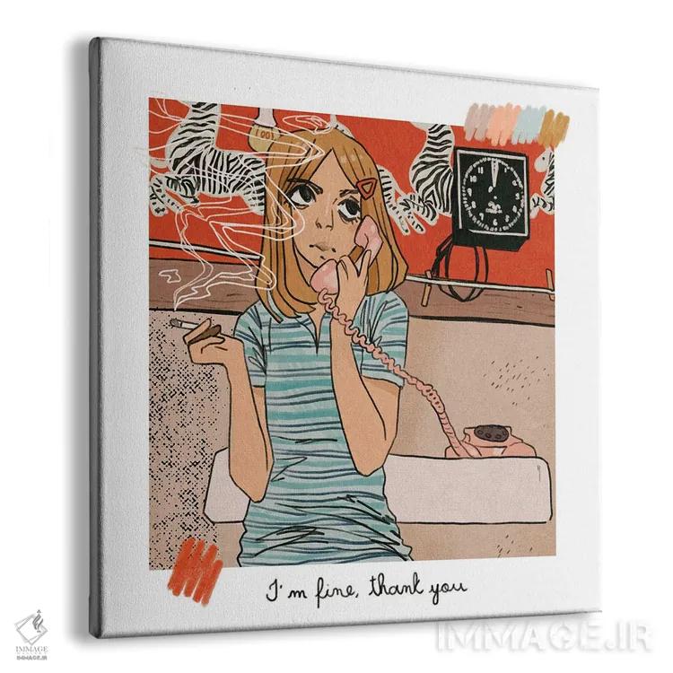 تابلو دکوراتیو مارگو تننباوم اثر لوسی میشل - نمای پرسپکتیو محصول