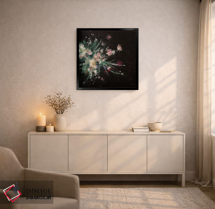 تابلو انتزاعی بمب گلبرگی اثر لورا می دوریس - D6B